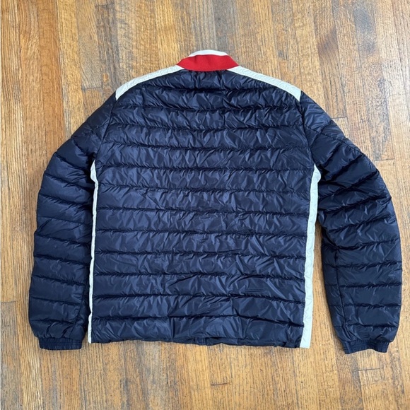 Moncler Navy and White Men's Puffer Jacket Size 5 Large - Picture 7 of 9